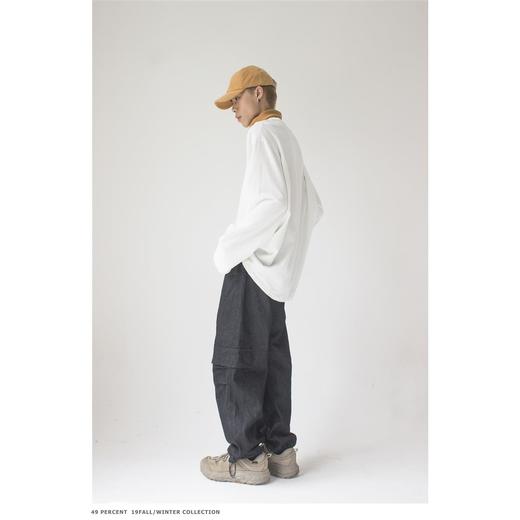 49PERCENT休闲廓形牛仔裤脚口调节秋冬男 商品图2