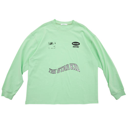 MODITEC 20FW STAR KID 主题印花荧光色长袖TEE 宽松薄款长袖 商品图3