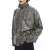 TERRAINCOGNITA原创PU皮短款鳄鱼纹皮衣宽松廓形百搭休闲外套男女 商品缩略图1