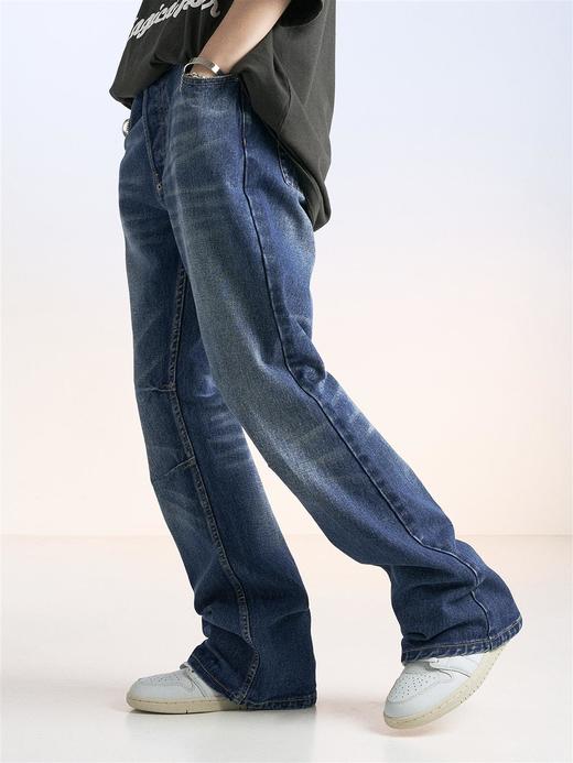 MODITEC 20SS 复古微喇版型酵洗做旧牛仔裤 水洗做旧宽松休闲款 商品图1