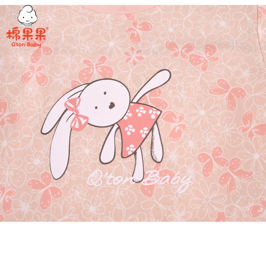 棉果果夏季女童T恤满印连衣裙M222701221307 商品图3