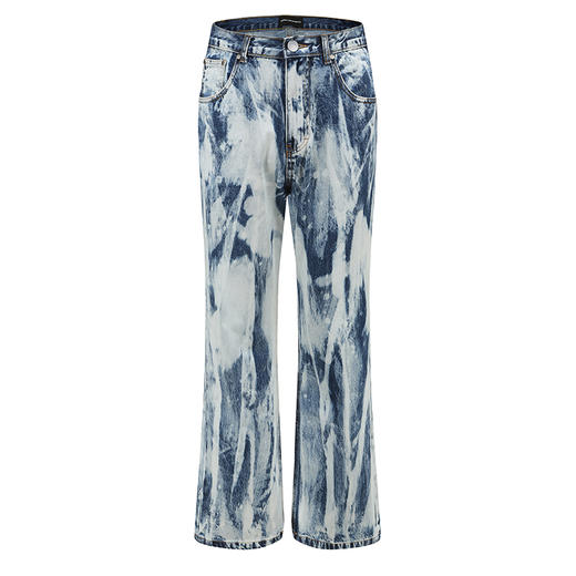 TERRAINCOGNITA2020SSG系列手工重工水洗微喇叭牛仔裤潮流男女款 商品图3