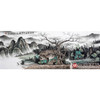 李泽江《老樹听禅望清溪》68*178cm 山水横幅作品 办公室/客厅挂画 商品缩略图1