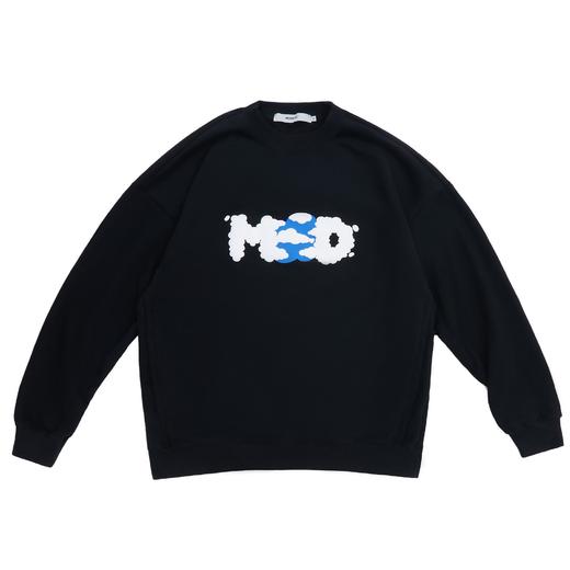 MODITEC 圆领蓝天白云字母发泡印花卫衣宽松外套 林君怡 周深同款 商品图4