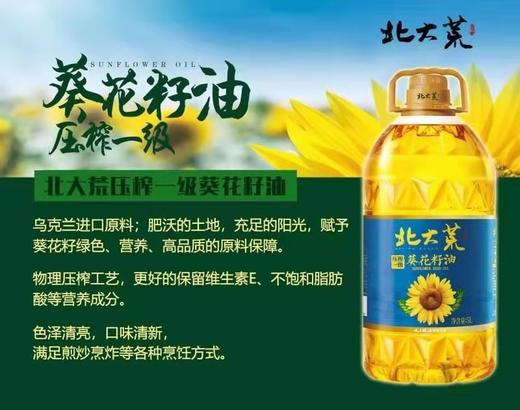 北大荒 非转基因 压榨一级 葵花籽油5L 商品图4