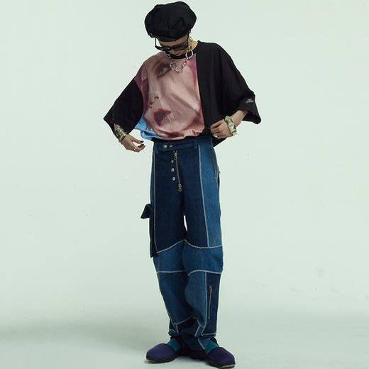 UMAMIISM 20SS 松本秀人绘画肖像摇滚圆领T恤 商品图2