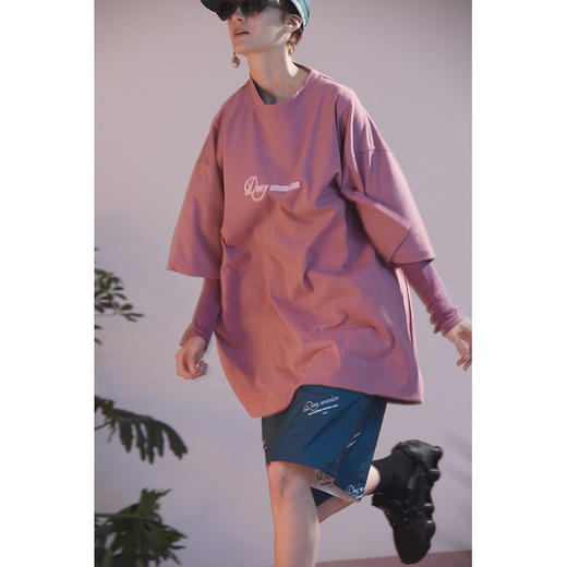 UMAMIISM 20SS 两个比利 正反两套搭配之品牌LOGO宽松圆领短袖T恤 商品图2