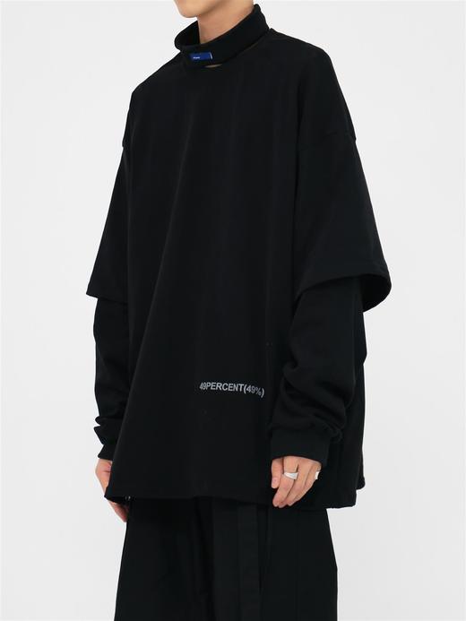 49PERCENT(49%)三色假两件太空卫衣简约街头 商品图3