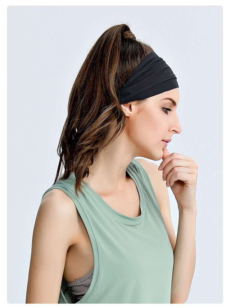 运动发带男女跑步导汗带篮球瑜伽健身止汗带吸汗快干头巾