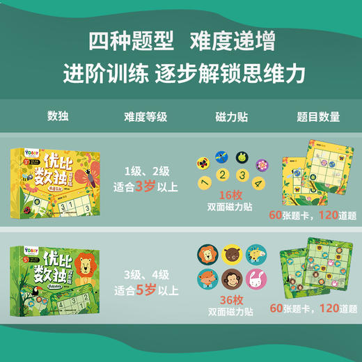 【数理逻辑】优比数独系列 锻炼孩子的思维逻辑 观察力 推理能力及专注力 商品图9