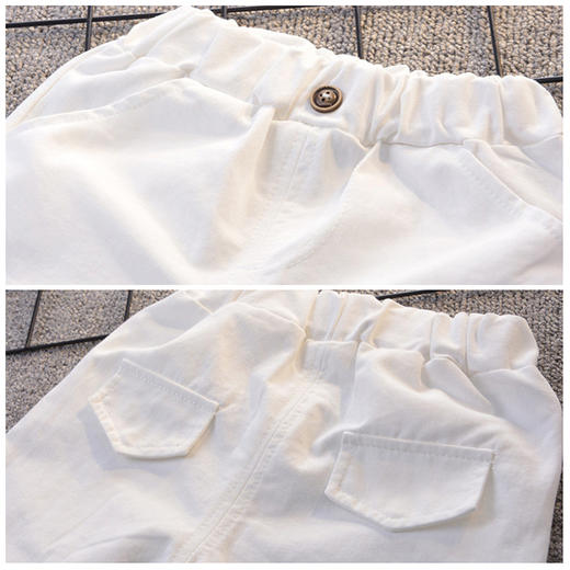 男童夏装套装2021 新款小童男宝宝时尚短袖条纹polo衫两件套潮 商品图4