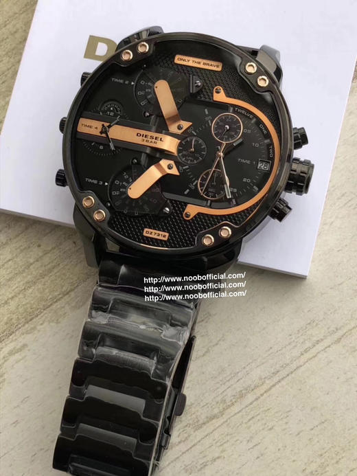 原单货！！！！！！DIESEL迪赛‎外贸公‎司订‎单 Diesel‎极具时尚‎与个‎性的男‎士手表 意‎大‎利Diesel设计 黑‎色表带‎风‎格非常‎年轻而富‎有创‎意 商品图5