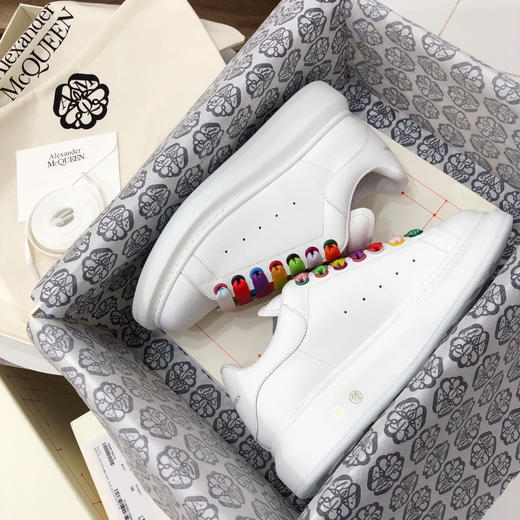 麦昆小白鞋-彩虹色 商品图1