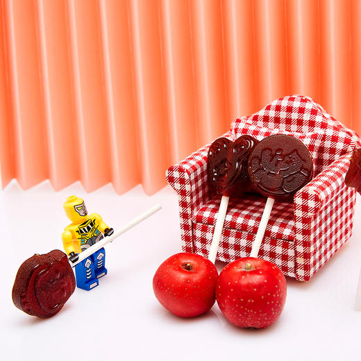 梨花颂酸甜山楂膏棒棒糖 八种原料 酸酸甜甜好滋味 食用纸棒 造型可爱 商品图9