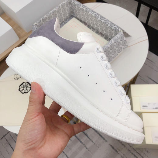 麦昆小白鞋.羊猄尾/灰色 商品图0