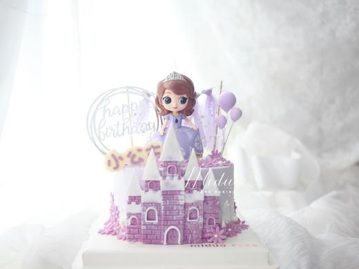 女孩款 可爱的苏菲亚 公主蛋糕  城堡 ，新鲜水果，动物性淡奶油~ 商品图0