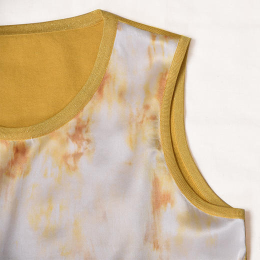 圣三利女装 桑蚕丝拼接针织套头无袖衫SL121M02 商品图4