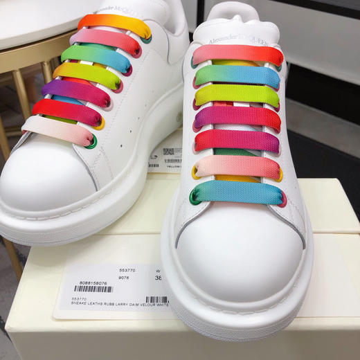 麦昆小白鞋-彩虹色 商品图7