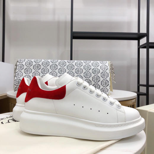 麦昆小白鞋-羊猄尾/红色 商品图6