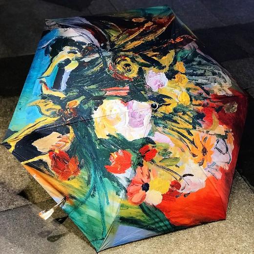 优品堂《浅夏花开》五折超轻内黑胶“全遮光”防紫外线伞 商品图11