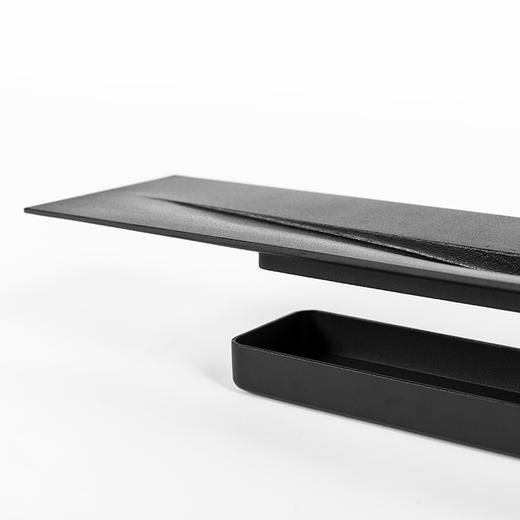 无石设计轻奢现代乌金石茶盘简约蓄水式干泡北欧石头茶台储水托盘适系列长A 商品图1