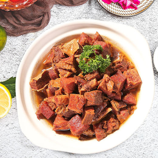 谷言牛套皮家庭快手菜非物质文化遗产美食家庭预制菜500g单袋/两袋装-不支持7天无理由退换货 商品图3