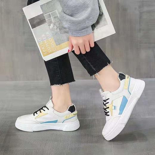 春季新款ins潮小白鞋女2021 透气韩版学生跑步休闲板鞋网红鞋 商品图2