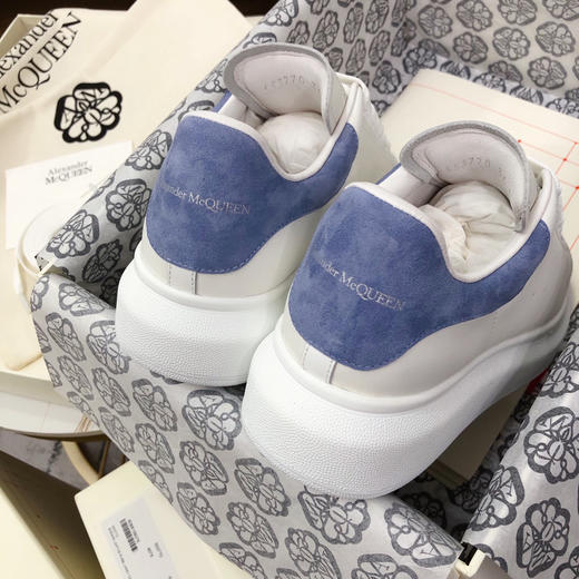 麦昆小白鞋-羊猄尾/蓝色 商品图4