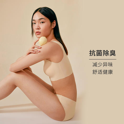 【两件99元拍下立减】HSIA遐 无钢圈内衣女冰丝凉感平胸小胸胸罩无尺码无痕背心式文胸 商品图2
