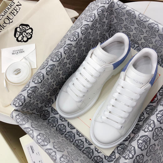 麦昆小白鞋-羊猄尾/蓝色 商品图3