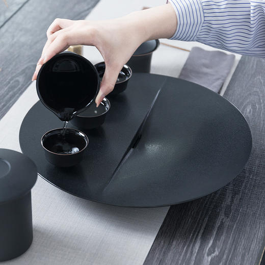 无石|适系列-可储水式茶盘-圆A 商品图5