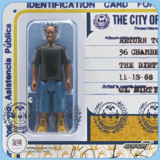 现货 Super7 Ol' Dirty Bastard ODB挂卡 武当派 Wu-Tang 商品图4