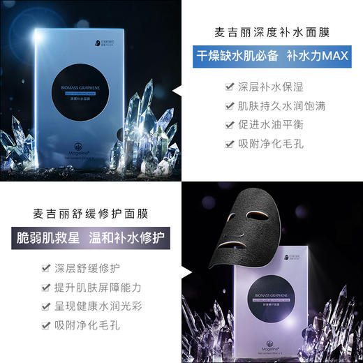 自营（麦吉丽）-生物质石墨烯面膜能量小黑膜补水提亮 紧致亮肤（云仓直发 无质量问题不支持退换货） 商品图3