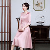上海旗袍厂JC-JY5035早春新款婚礼妈妈装国风刺绣礼服裙子改良旗袍连衣裙女装 商品缩略图4