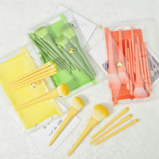 超好用！ 糖果色化妆刷套装 眼影刷美妆彩妆刷 工具包眉高光腮红粉底刷 商品图6