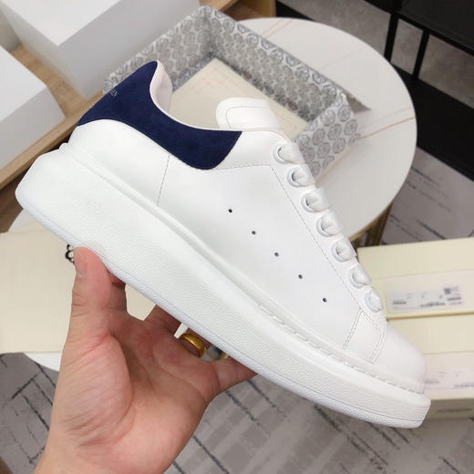 麦昆小白鞋-羊猄尾/藏兰色 商品图0