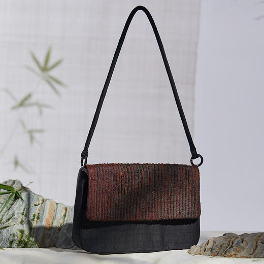 TANGY Collection/天意精品21年春春夏新品莨绸手拿包包 商品图0