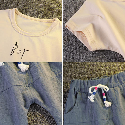 夏装短袖套装2022 新款婴男童夏季帅气宝宝洋气两件套韩版潮衣 商品图4