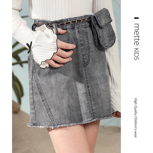 【水洗牛仔半身裙】 童装春夏新品女童水洗牛仔半身裙 商品图0