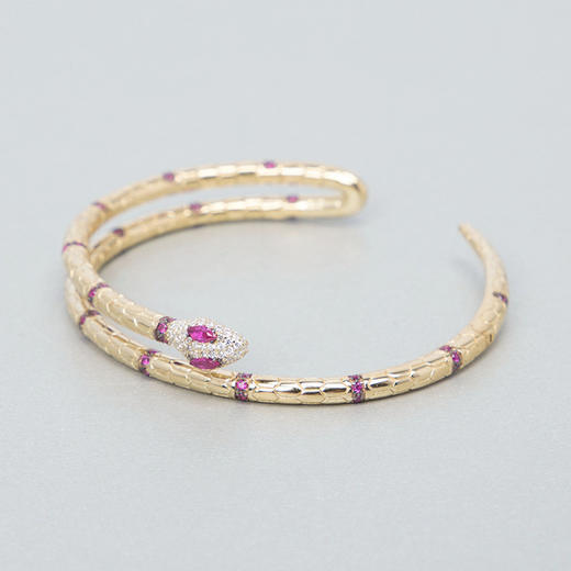 摩纳哥 apm monaco 女士金色蛇形手镯 ab3506xkry