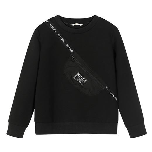 【腰包设计卫衣】mettekids童装时尚字母圆领长袖卫衣男童春新款上衣 商品图7