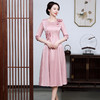 上海旗袍厂JC-JY5035早春新款婚礼妈妈装国风刺绣礼服裙子改良旗袍连衣裙女装 商品缩略图2