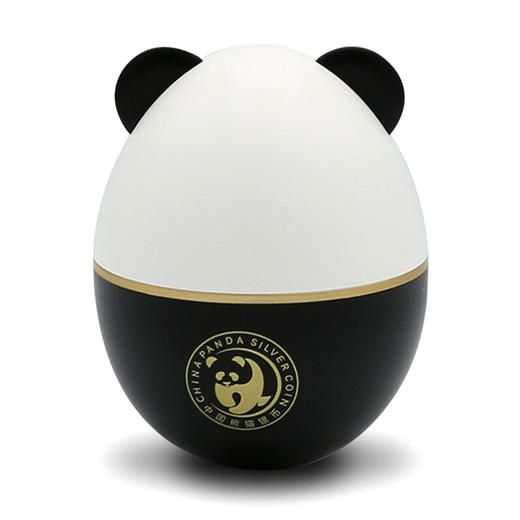 2021年/2025年熊猫30克银币彩蛋不倒翁蛋壳包装 含丝带+说明书 商品图2