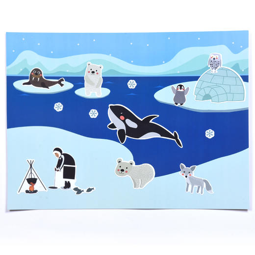 花芽静电贴，趣味场景， 3大主题，无粘胶，可反复使用~ 商品图3