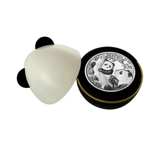 2021年/2025年熊猫30克银币彩蛋不倒翁蛋壳包装 含丝带+说明书 商品图0