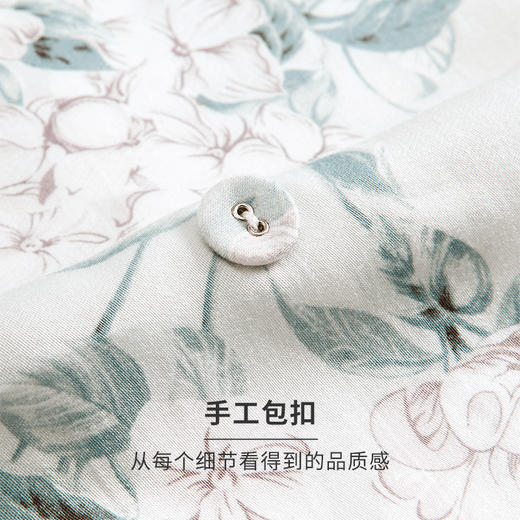 HSIA遐印花缎面家居套装女长袖长裤两件套丝滑质感可外穿睡衣睡裤 商品图4