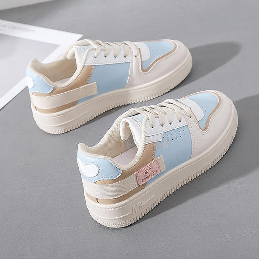 新款ins潮透气小白鞋女 2023韩版厚底板鞋女 春夏季学生街拍鞋子 商品图6