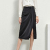 丁摩 时尚醋酸开叉时尚半身裙性感百搭缎面半裙WX160Q121034-DR299 商品缩略图4
