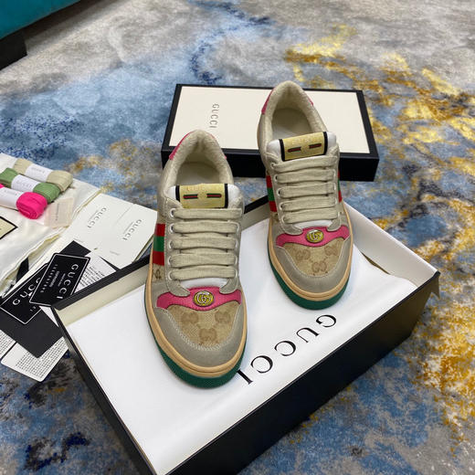 Gucci小脏鞋-杏粉色 商品图4