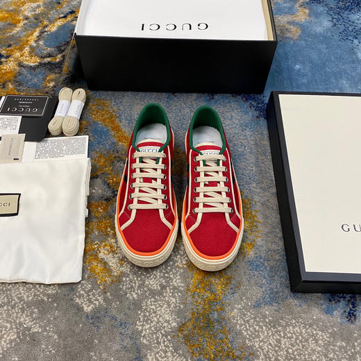 Gucci1977帆布鞋-橙红色 商品图7